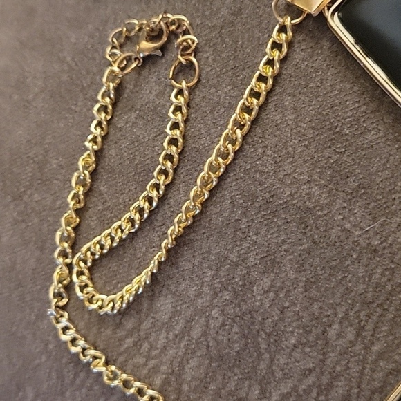 3/$30 Black Geometric Cleopatra Castlecore Bib Chain Necklace - Picture 7 of 9